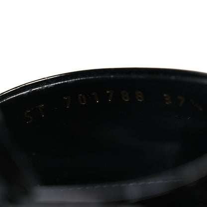 Saint Laurent Vernice Grupy Sexy 95 Tanouk Platform Sandals 37.5 Black 9 of 10
