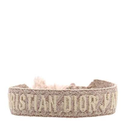 Christian Dior Woven Cotton Oblique J'Adior Friendship Bracelet  Rose 1 of 4