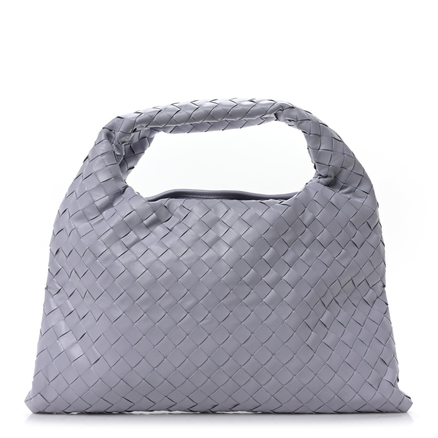 Calfskin Intrecciato Small Hop Oyster Lilac