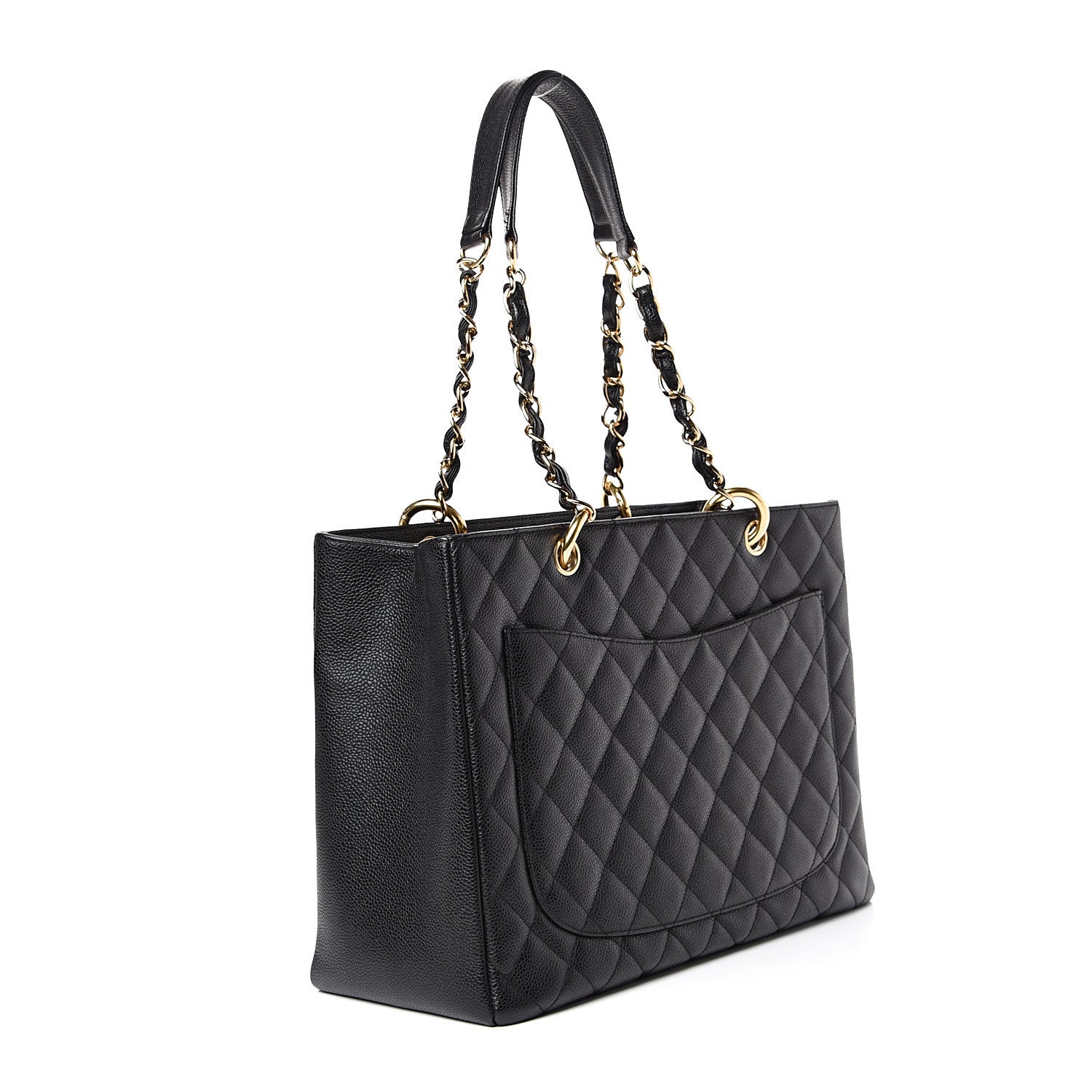 Chanel Caviar Quilted Grand Shopping Tote GST Black 2 of 13