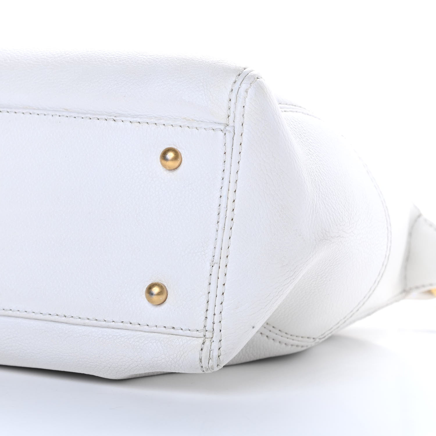 Chanel Calfskin CC Hobo White 10 of 15