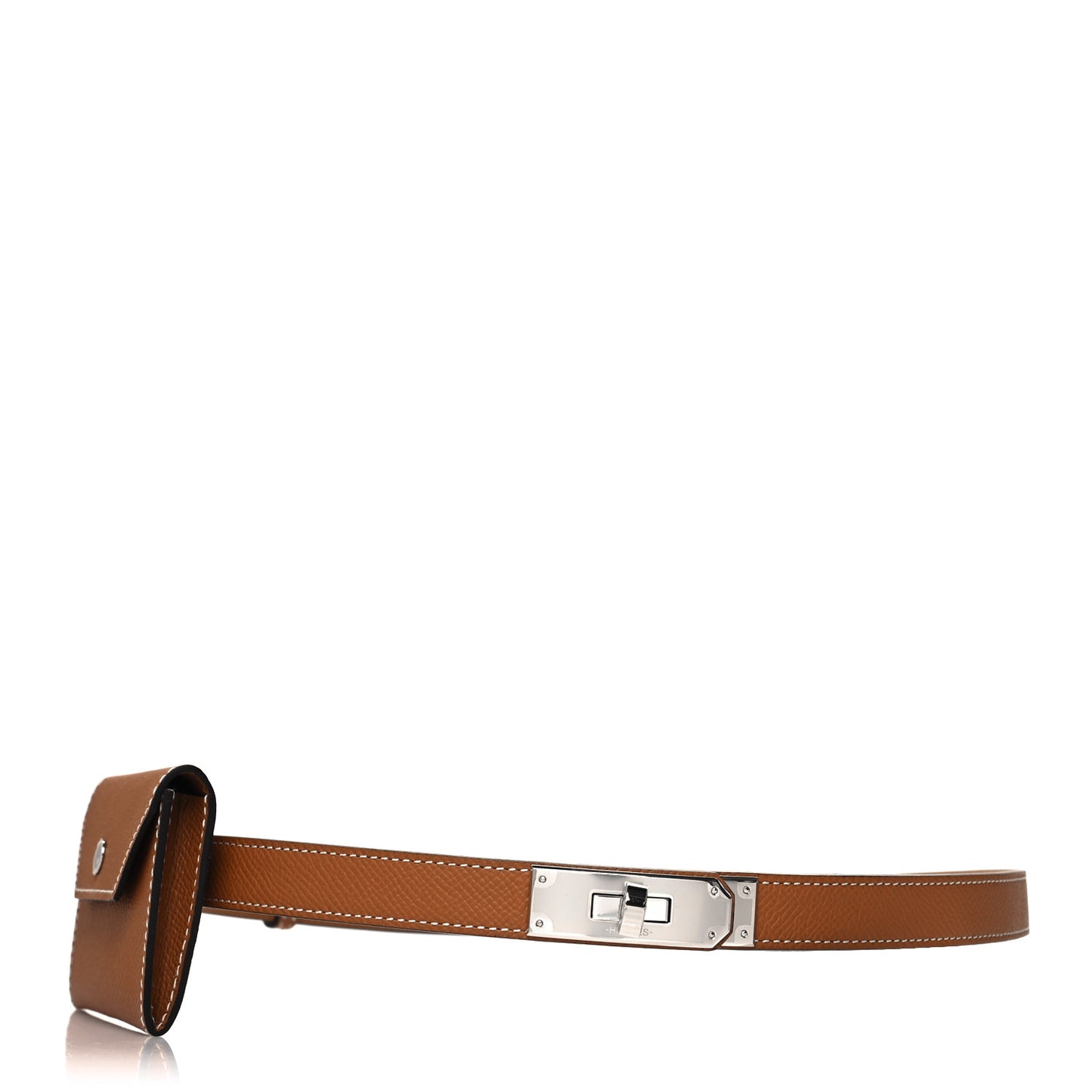 Epsom Kelly Pocket Belt Gold