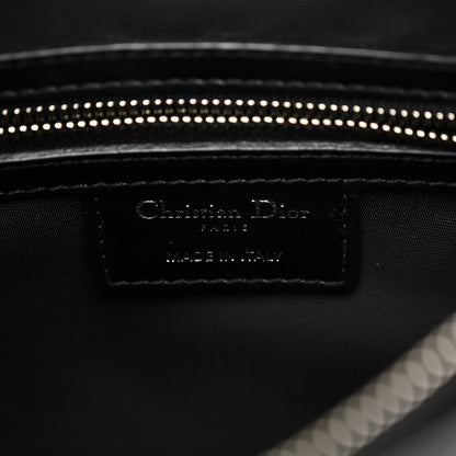 Christian Dior Coated Canvas Cannage Crossbody Bag Black 6 of 9