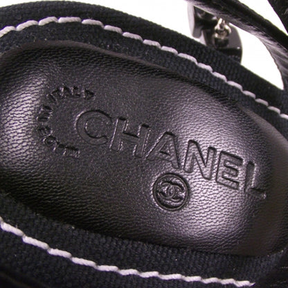 Chanel Dice Pumps Shoes 40 Black 7 of 8