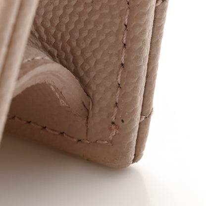Saint Laurent Grain De Poudre Matelasse Chevron Monogram Envelope Chain Wallet Pale Pink 11 of 11