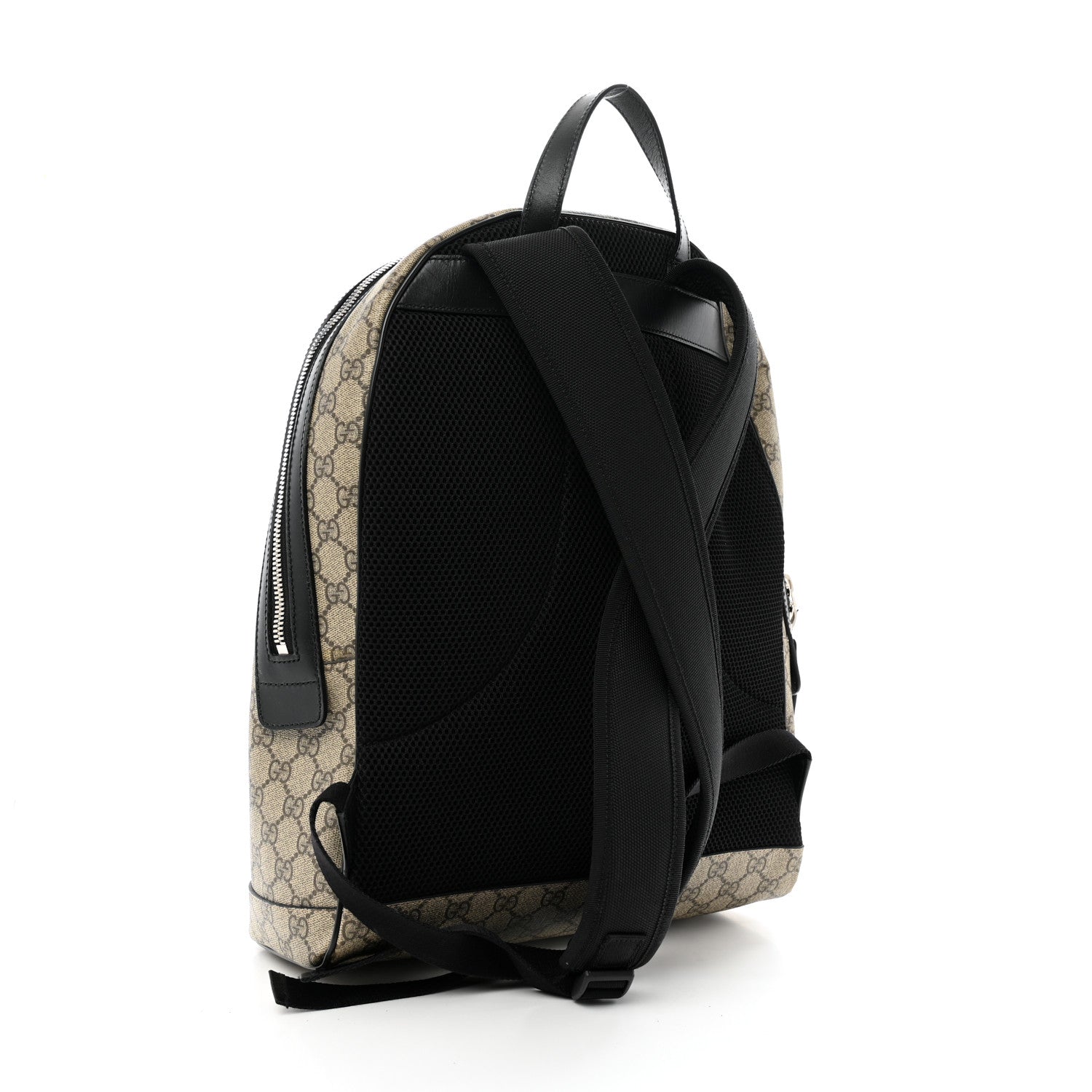 Gucci GG Supreme Monogram Web Dome Backpack Black 3 of 13