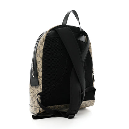 Gucci GG Supreme Monogram Web Dome Backpack Black 3 of 13