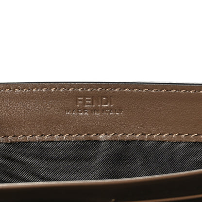 Fendi Vitello Soft F is Fendi Bi-Color FF 1974 Embossed Continental Envelope Wallet On Chain Maya Black 7 of 8