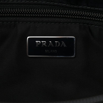 Prada Tessuto Nylon Double Pocket Belt Bag Black 8 of 9