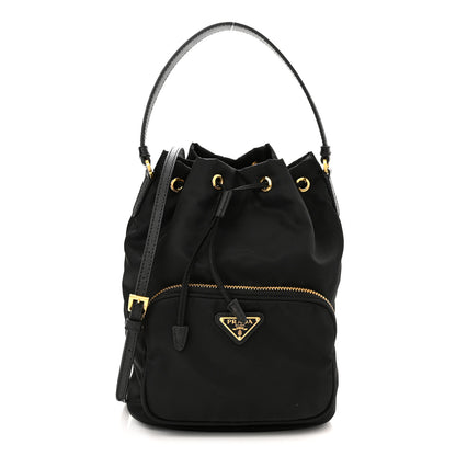 Prada Re-Nylon Duet Drawstring Shoulder Bag Black 1 of 8
