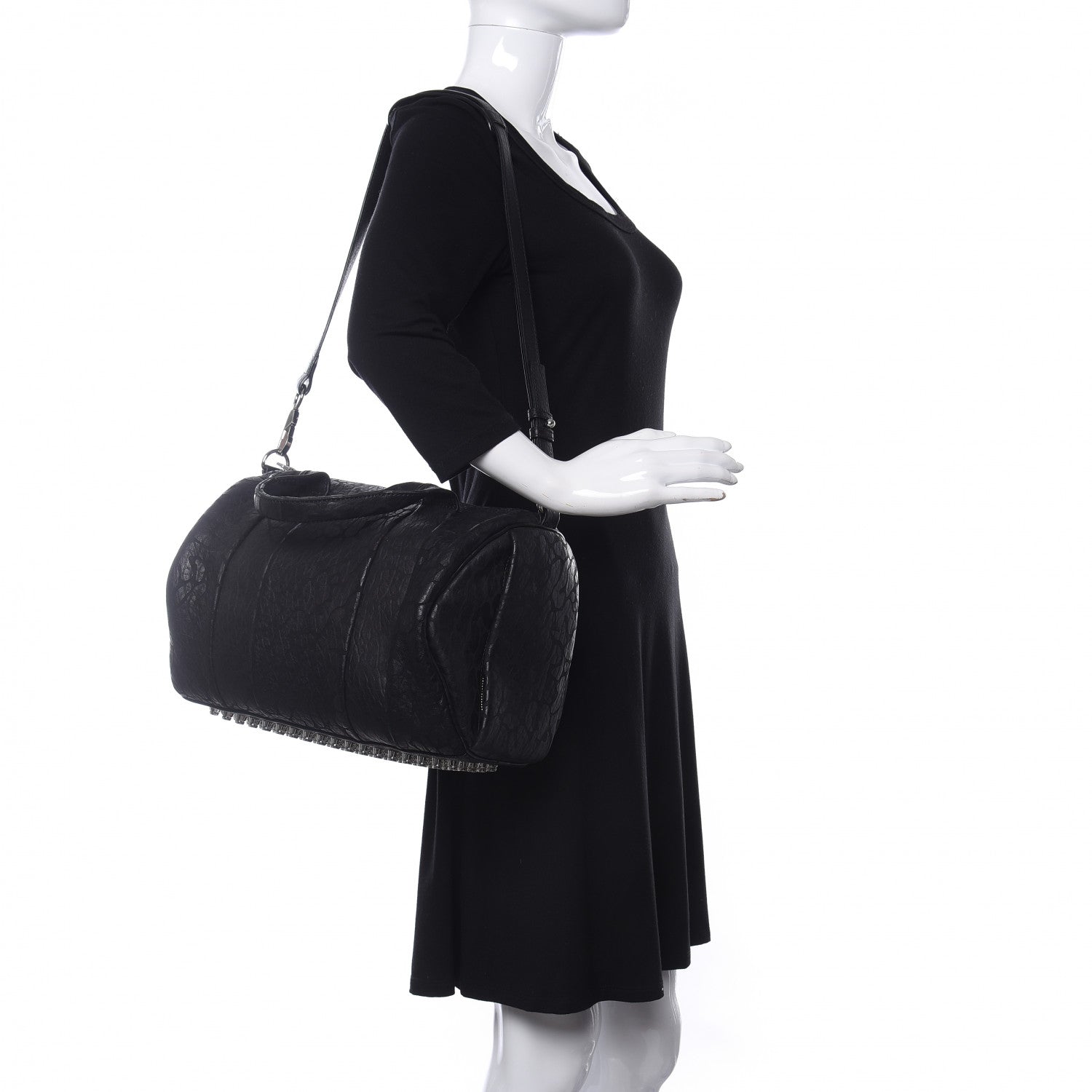 Alexander Wang Pebbled Lambskin Black Nickel Hardware 2 of 8