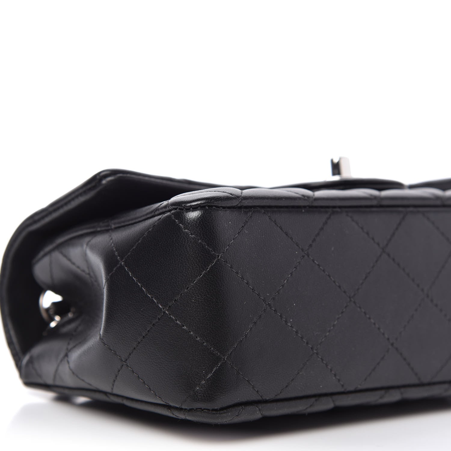 Chanel Lambskin Quilted Mini Rectangular Flap Black 6 of 10