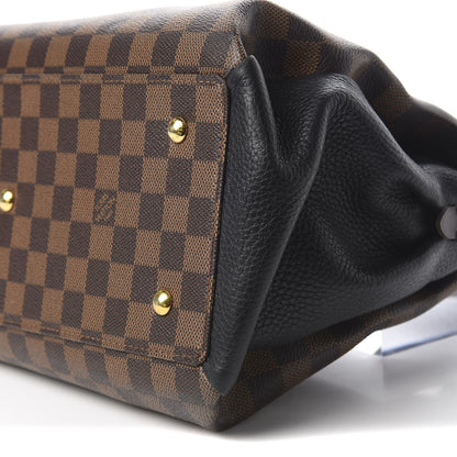 Louis Vuitton Cuir Taurillon Damier Ebene Normandy Black 6 of 9