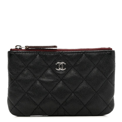 Chanel Caviar Quilted Small Cosmetic Case Black 1 of 8