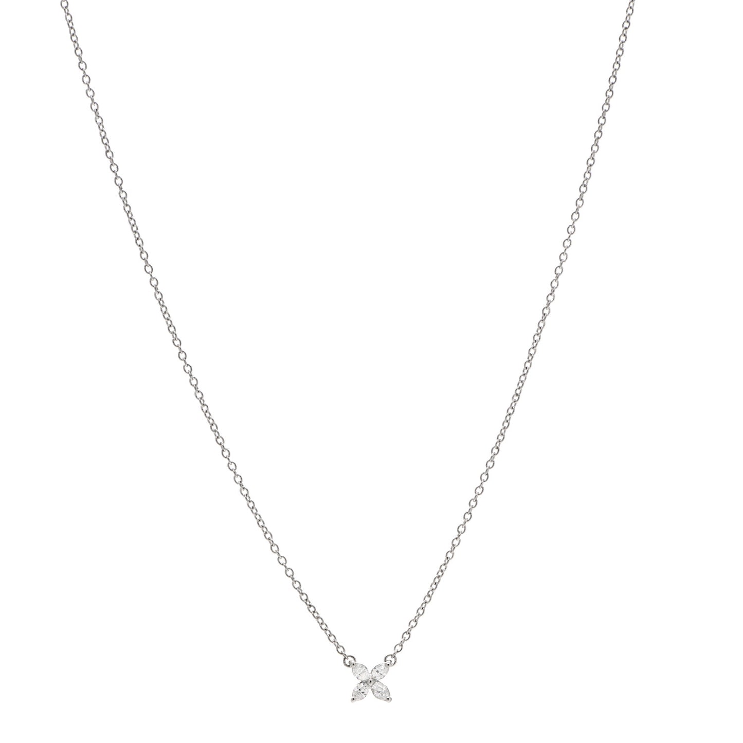 Platinum Diamond Mini Victoria Necklace
