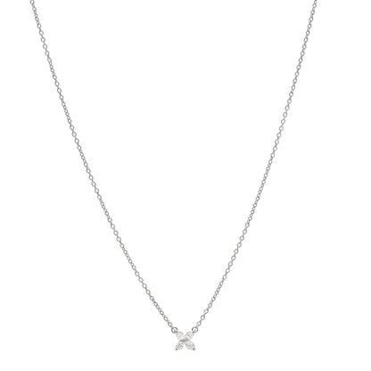 Tiffany Platinum Diamond Mini Victoria Necklace 1 of 6