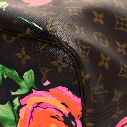 Louis Vuitton Monogram Roses Neverfull MM 10 of 14