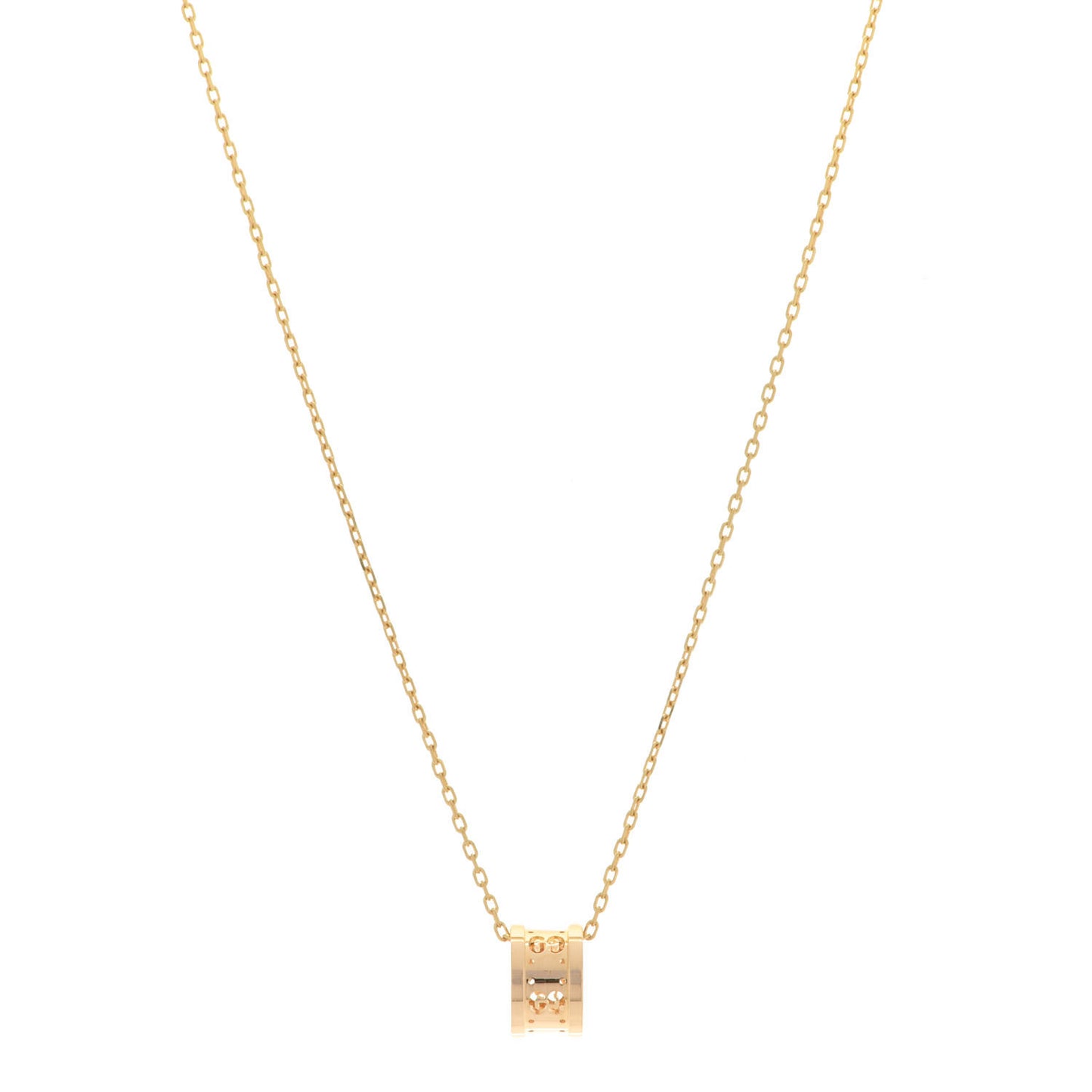 18K Yellow Gold Icon Twirl Necklace