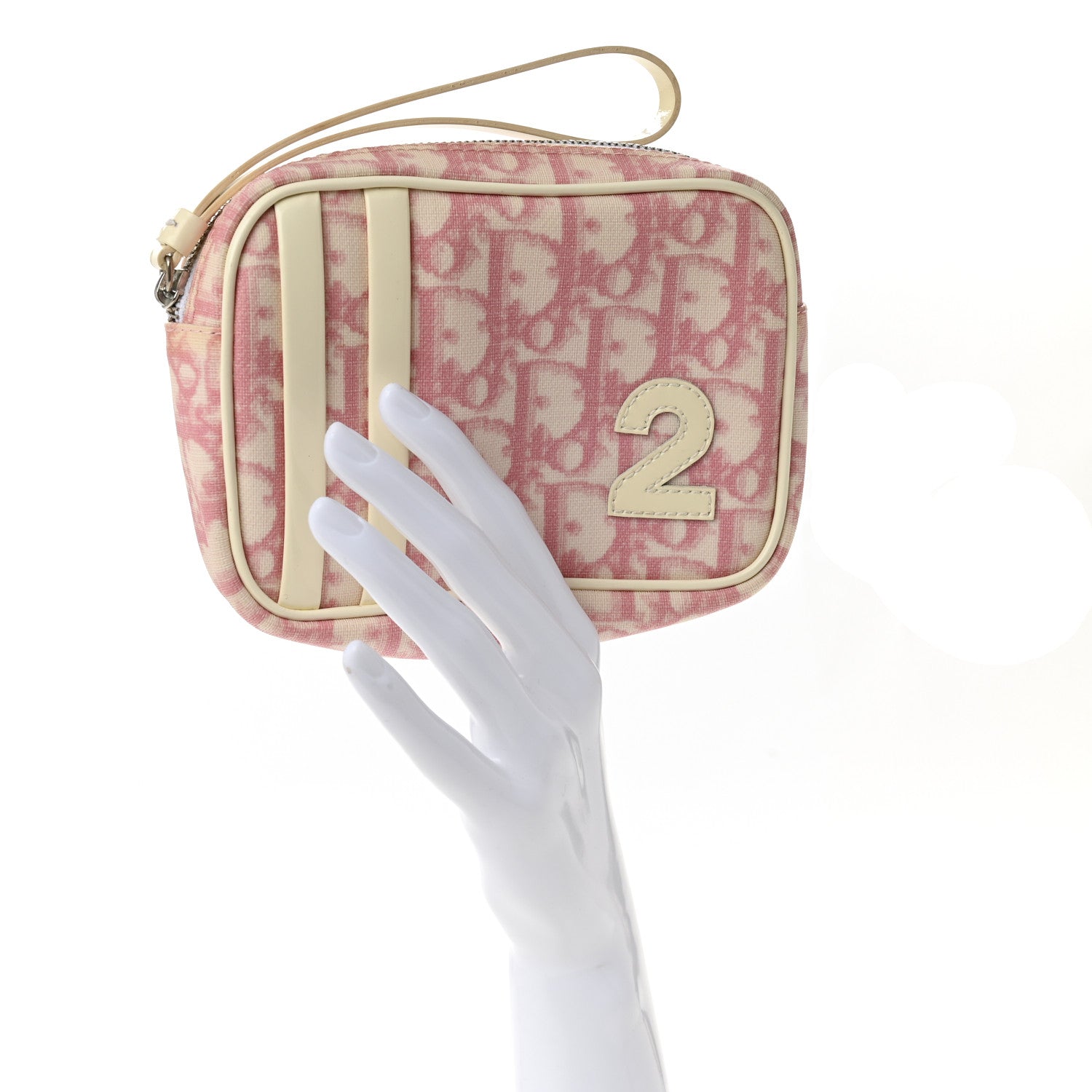 Christian Dior Monogram Girly Trotter Cosmetic Pouch Pink 2 of 9