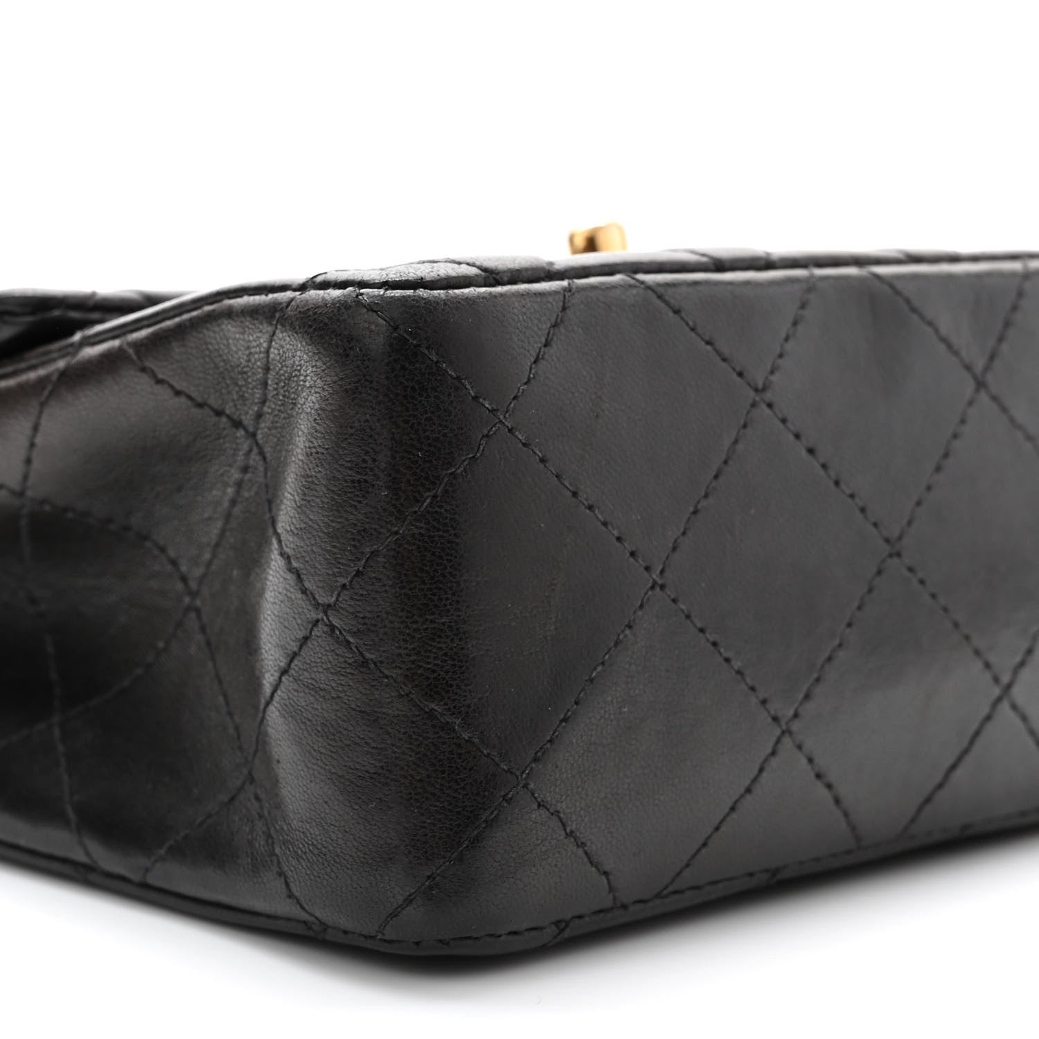 Chanel Lambskin Quilted Mini Square Flap Black 9 of 10