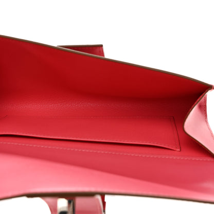 Hermes Tadelakt Medor 23 Clutch Rose Lipstick 5 of 6