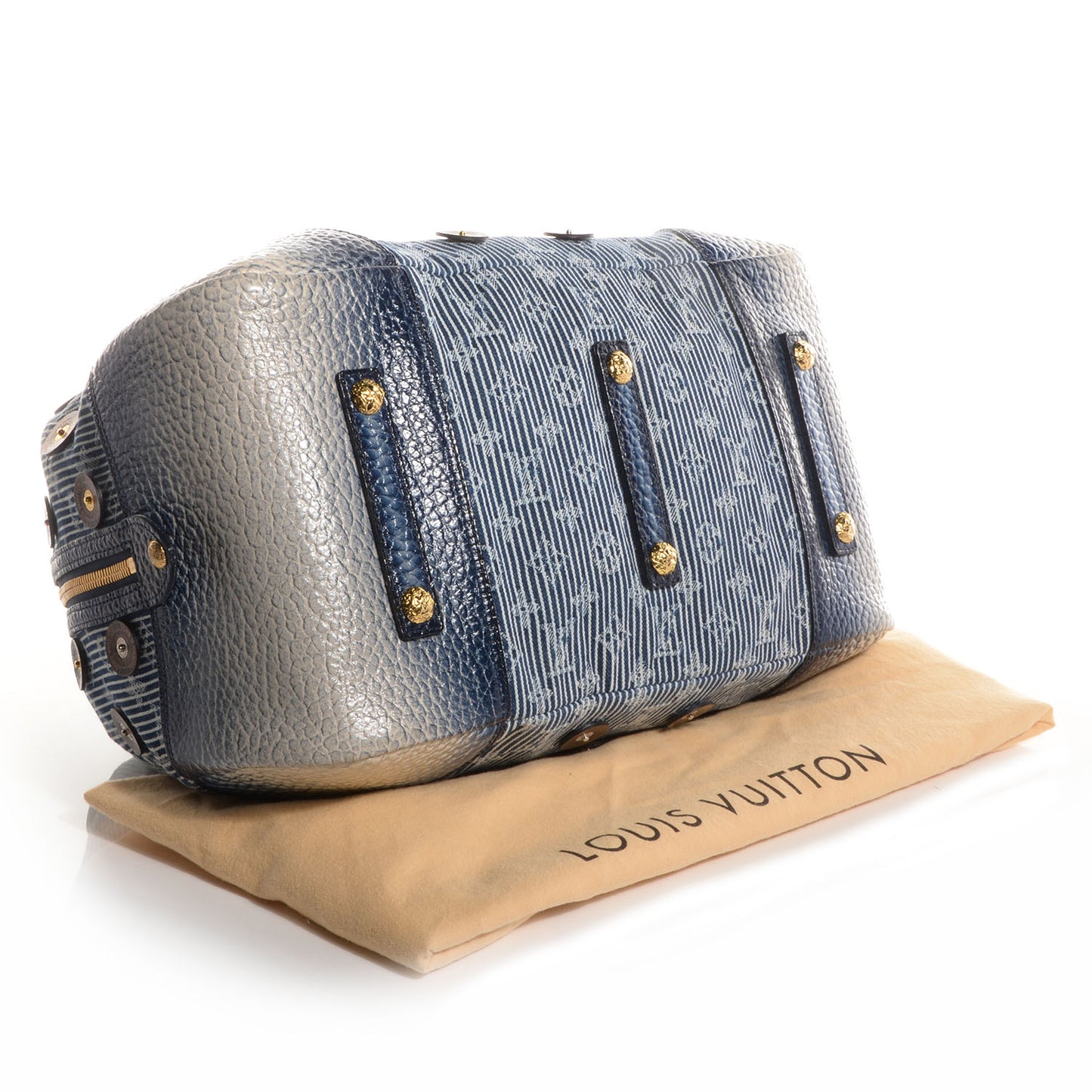 Denim Polka Dot Trunks and Bags Bowly