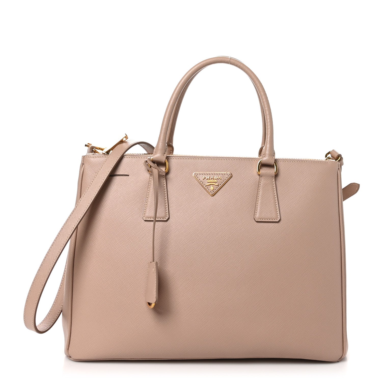 Prada Saffiano Lux Large Galleria Double Zip Tote Cammeo 1 of 9