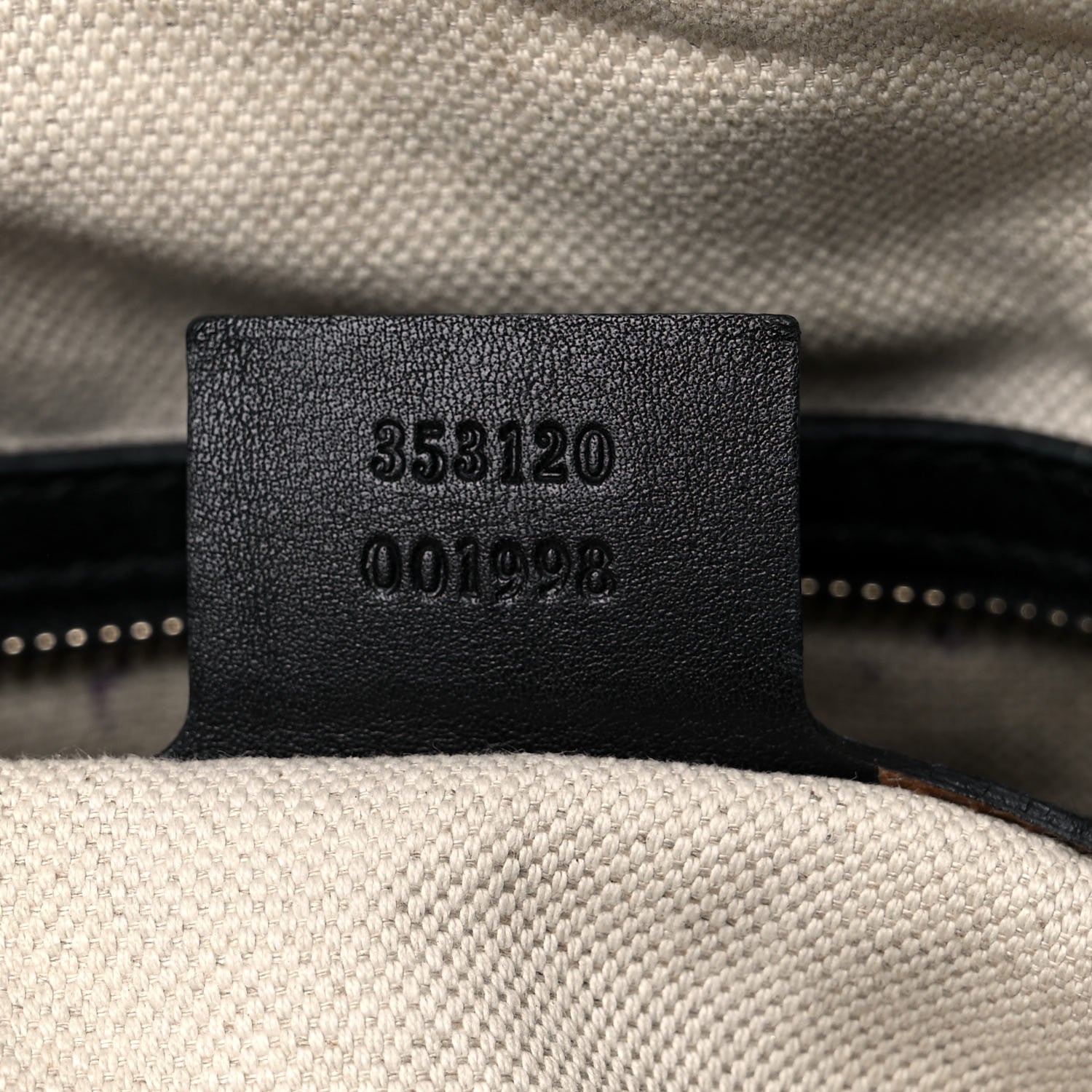 Gucci Guccissima Medium Bree Foldover Tote Black 7 of 26