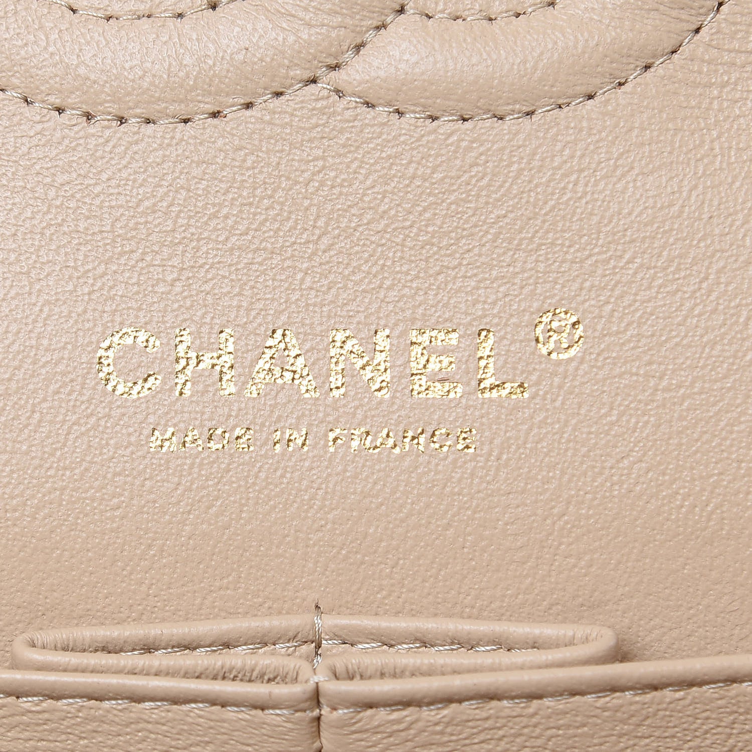 Chanel Caviar Quilted Medium Double Flap Beige Clair 6 of 13