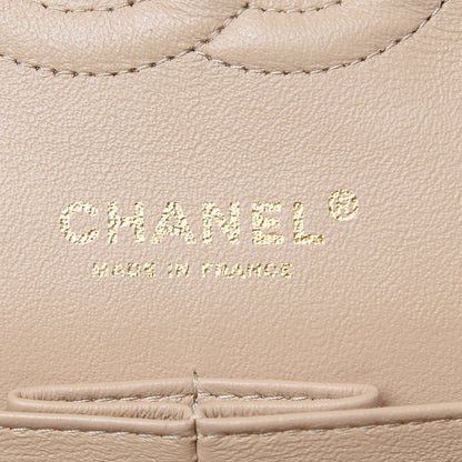 Chanel Caviar Quilted Medium Double Flap Beige Clair 6 of 13