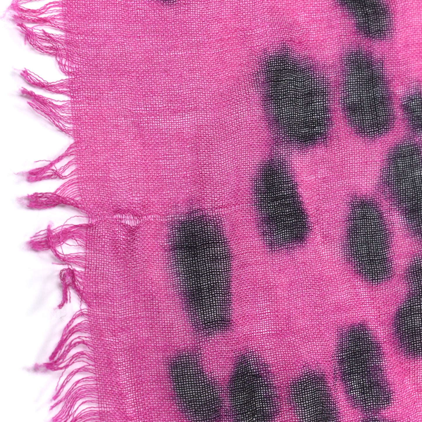 Cashmere Silk Skull Scarf Pink Black