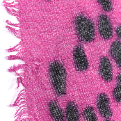 Alexander McQueen Cashmere Silk Skull Scarf Pink Black 6 of 7