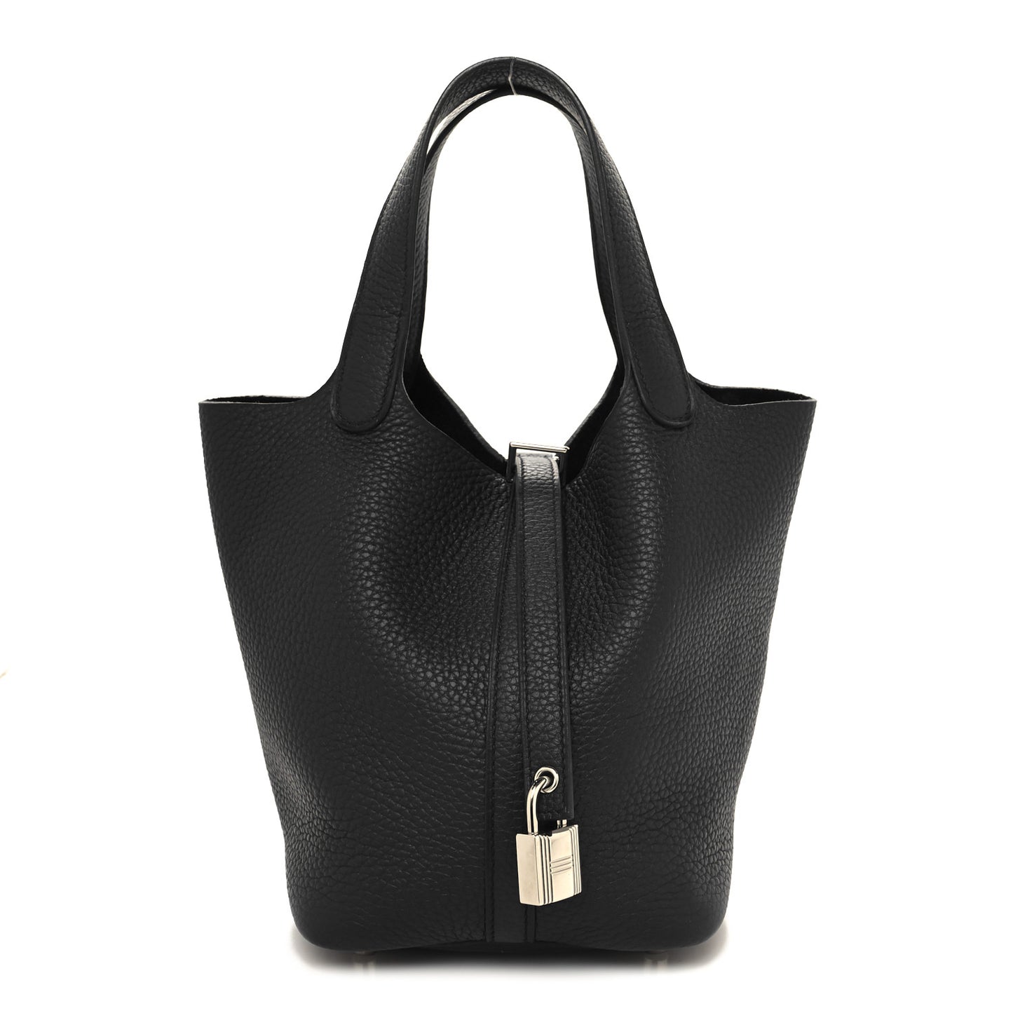 Taurillon Clemence Picotin Lock 18 PM Black