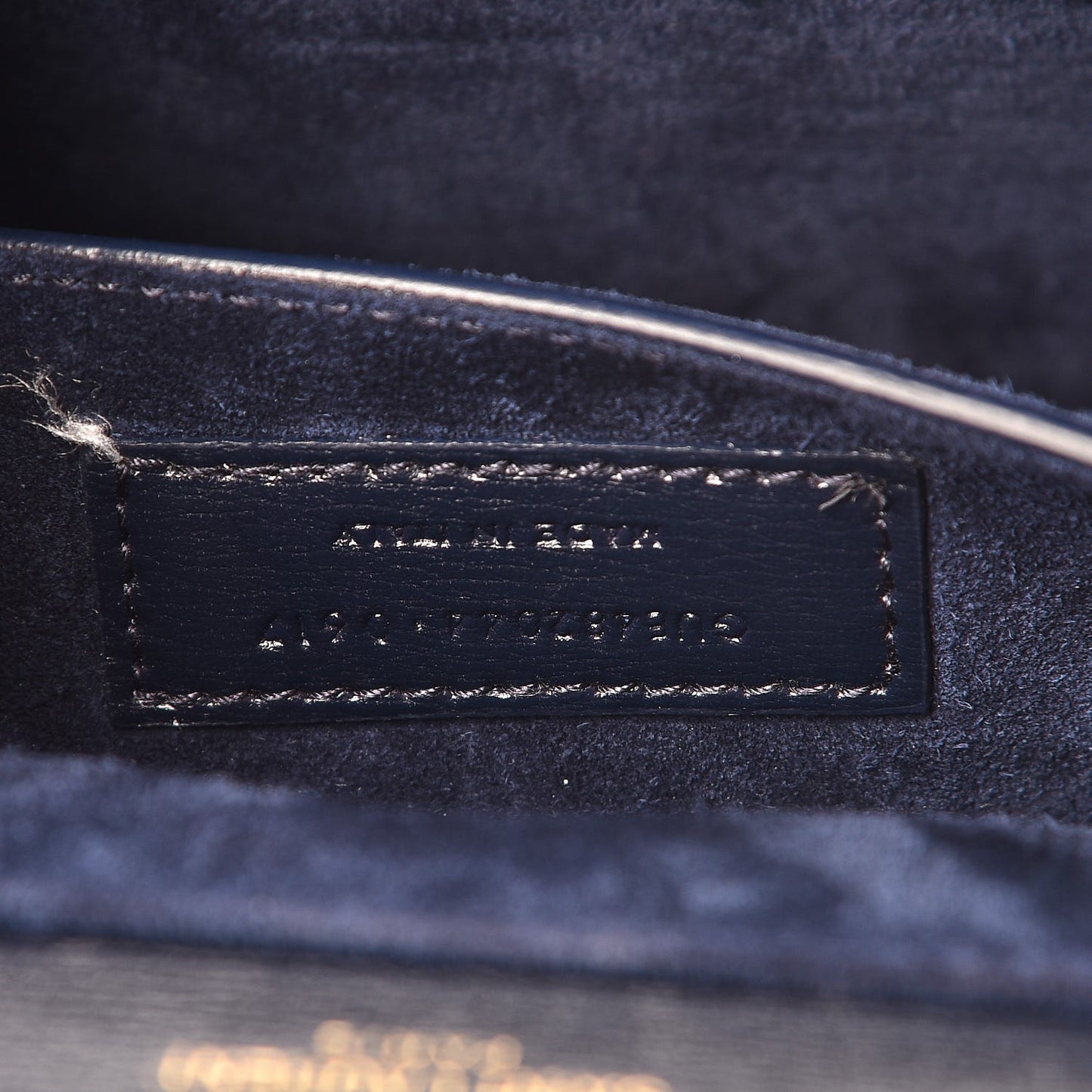 Smooth Calfskin Suede Medium Bellechasse Navy