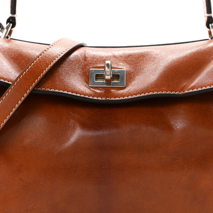 Balenciaga Vegetable Tanned Lambskin Small Rodeo Top Handle Handbag Tan Cowboy 7 of 9