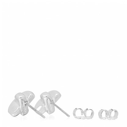 Tiffany Sterling Silver Cross Stitch Earrings 3 of 4