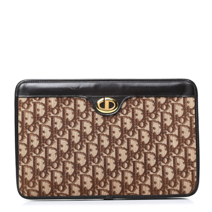Christian Dior Monogram Pouch Clutch Brown 1 of 7