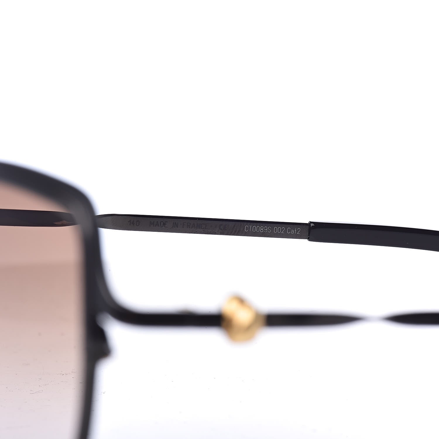Cartier Metal Trinity Sunglasses CT0089S Black Brown 5 of 7