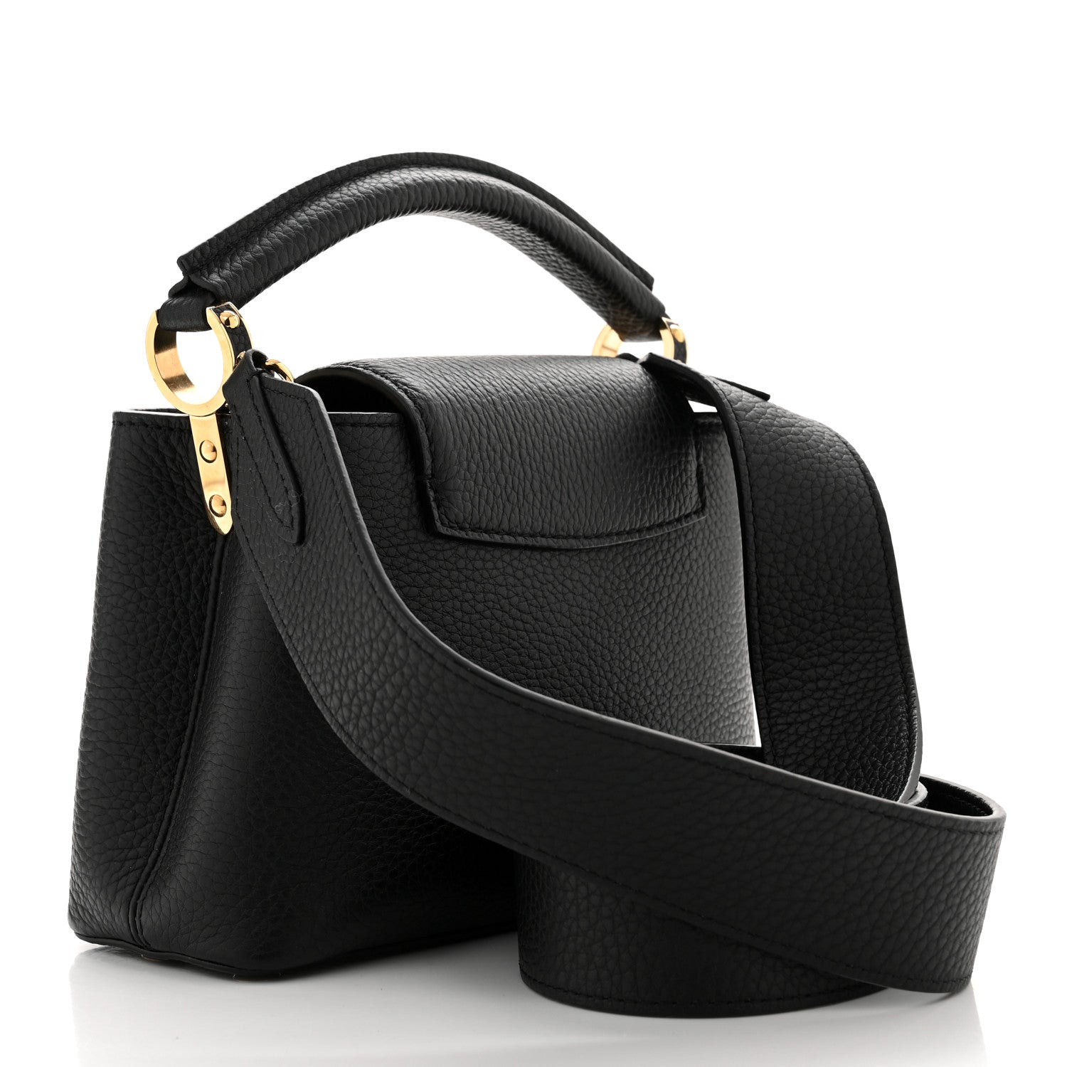 Louis Vuitton Taurillon Mini Capucines Black 3 of 9