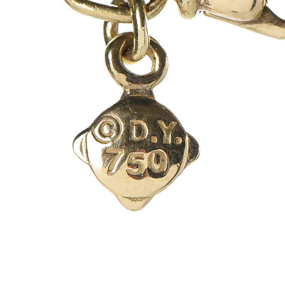David Yurman 18K Yellow Gold Diamond Infinity Necklace 11 of 11