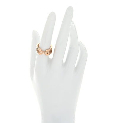 Tiffany 18K Rose Gold Diamond Atlas Open Ring 56 7.5 2 of 5