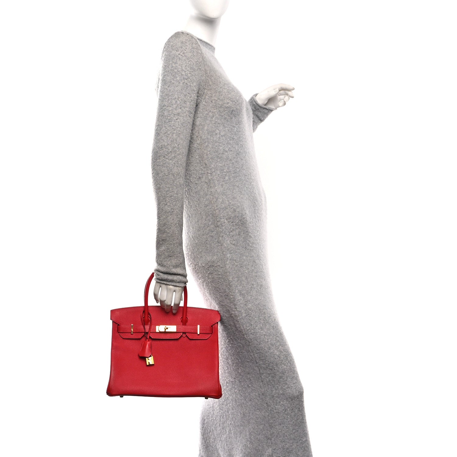 Hermes Epsom BIRKIN 30 Rouge Casaque 2 of 12