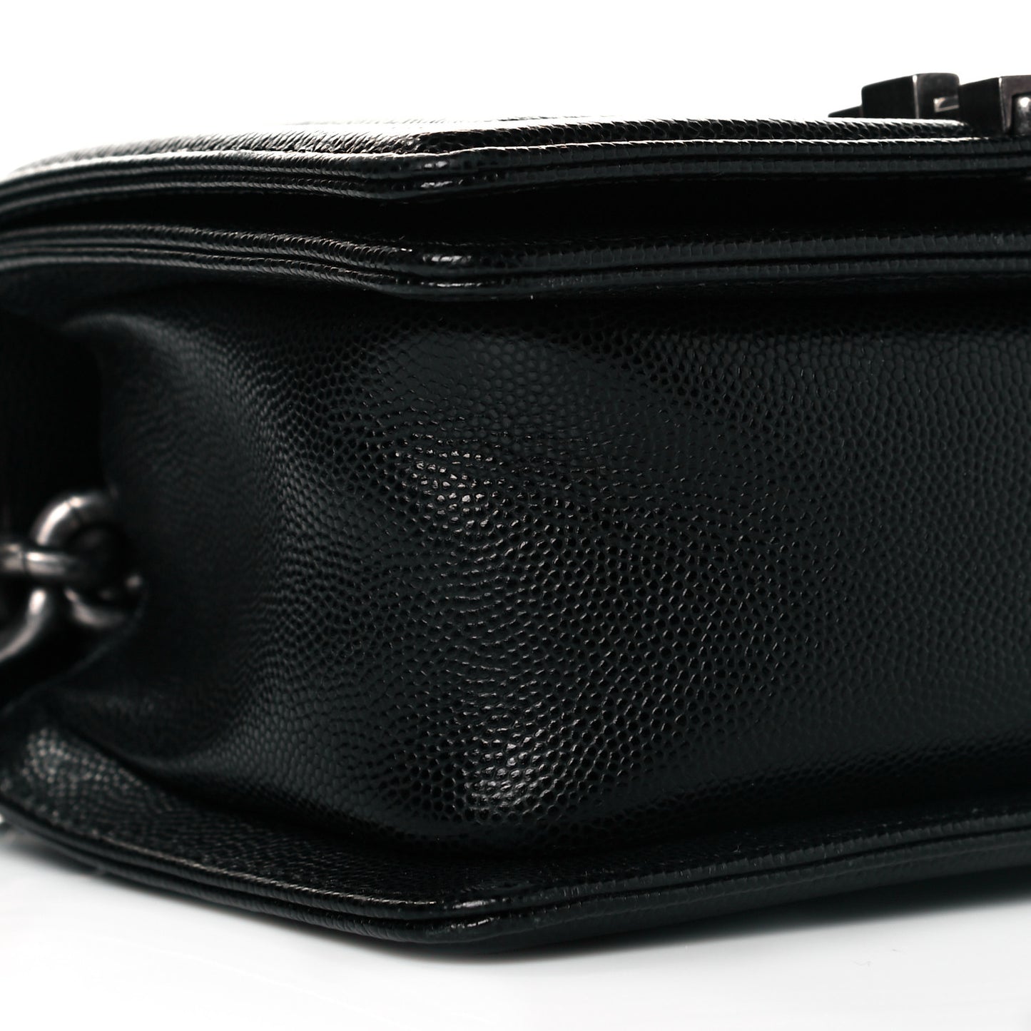 Caviar Quilted Small Boy Flap Black