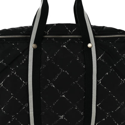Chanel Nylon Large Travel Duffle Bag Black 8 of 10