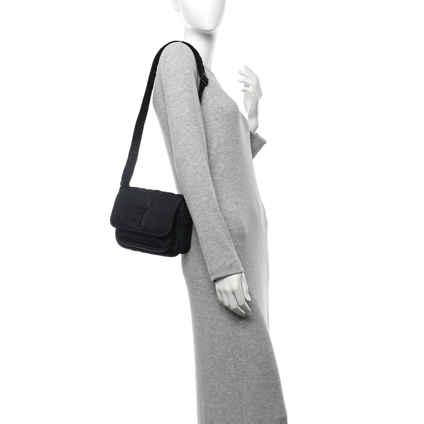 Econyl Nylon Small Niki Messenger Black