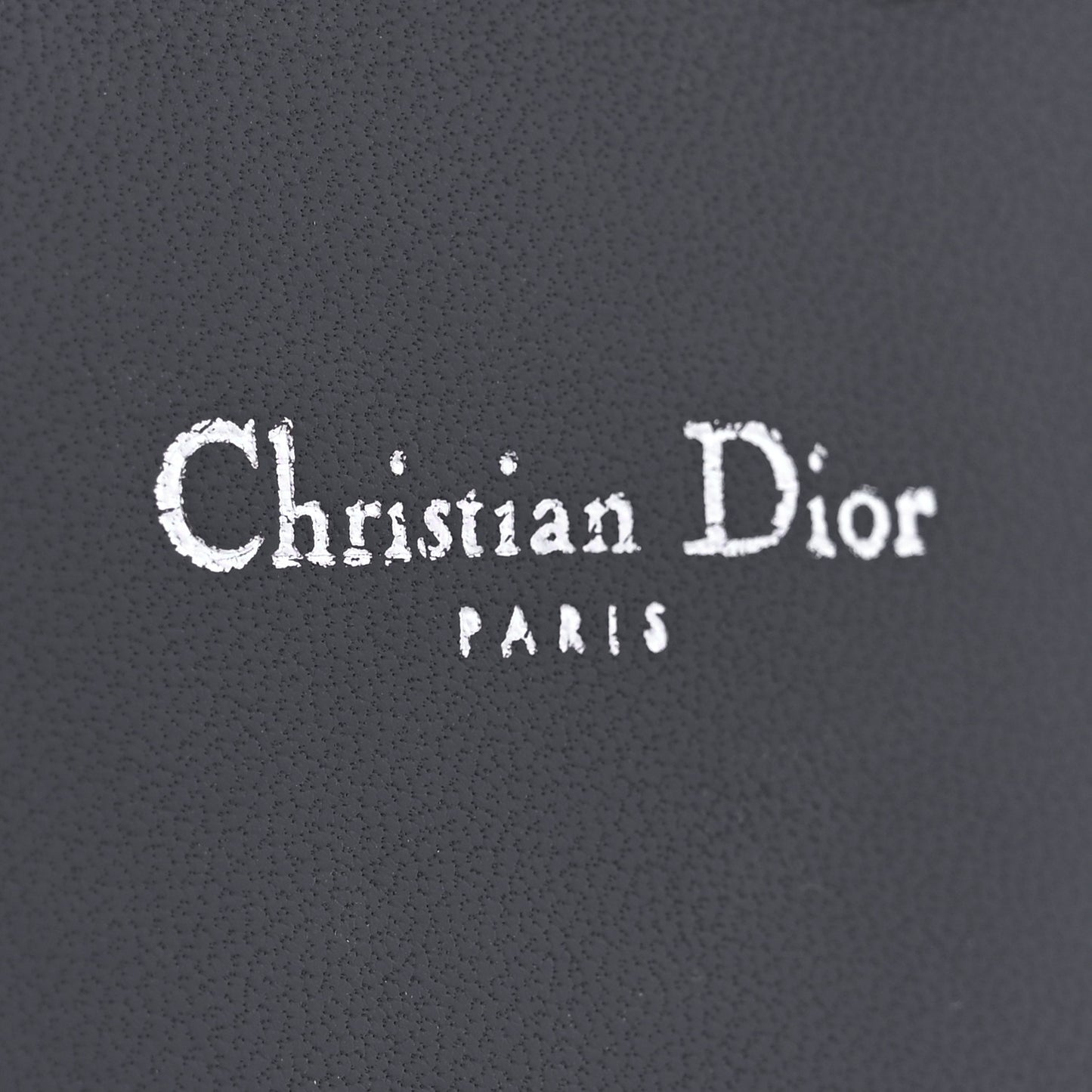 Metallic Calfskin Cannage Miss Dior Promenade Pouch Black