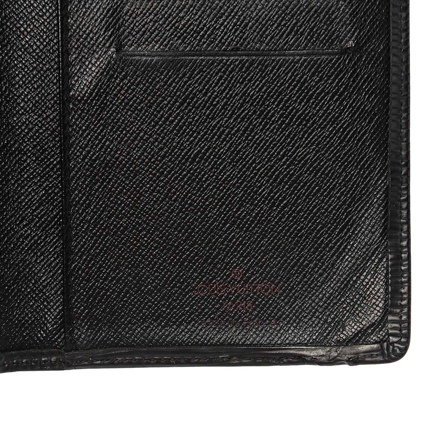 Epi Porte Valeurs Checkbook Wallet Black