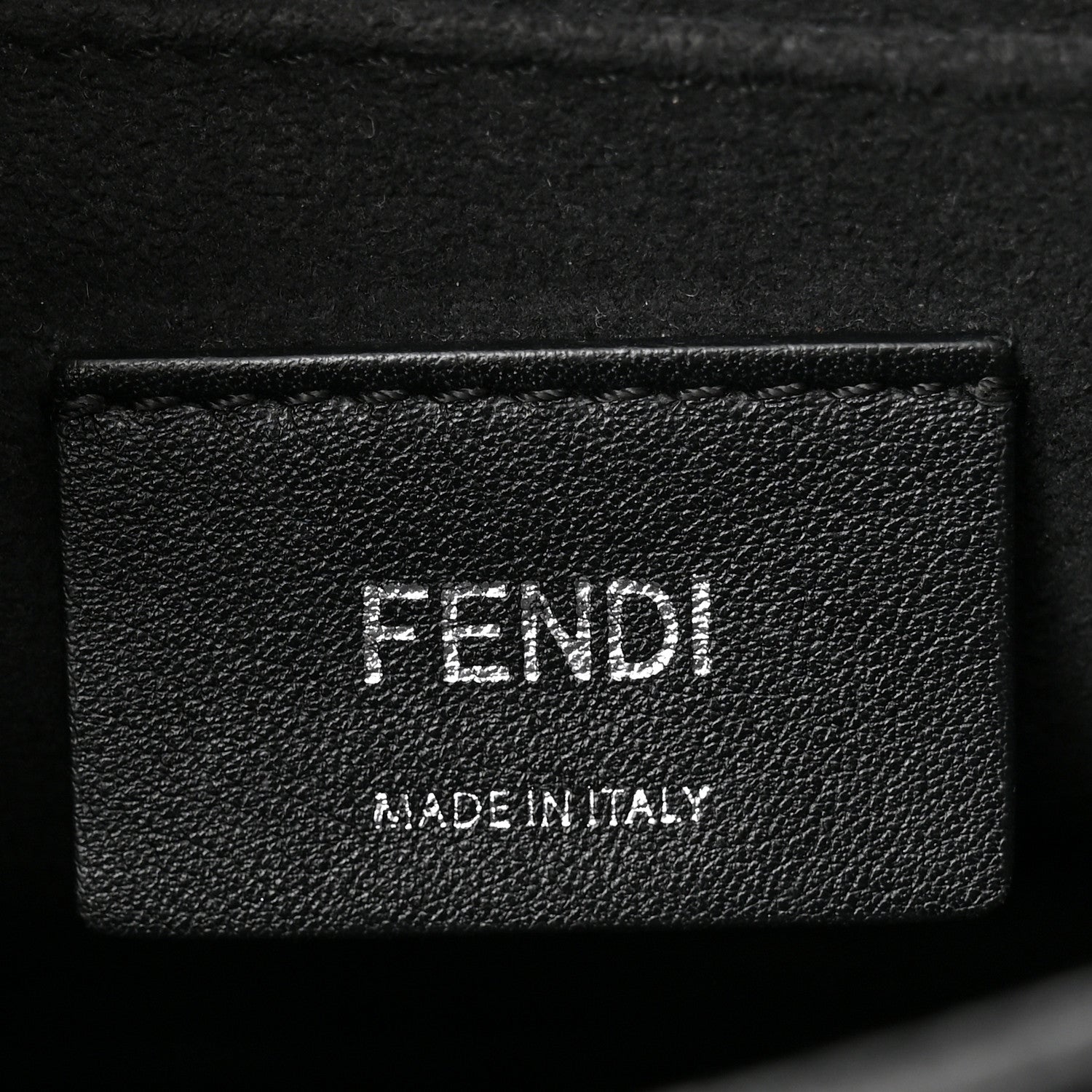 Fendi Vitello Liberty Velvet FF Reloaded Kan I Shoulder Bag Maya Black 6 of 12