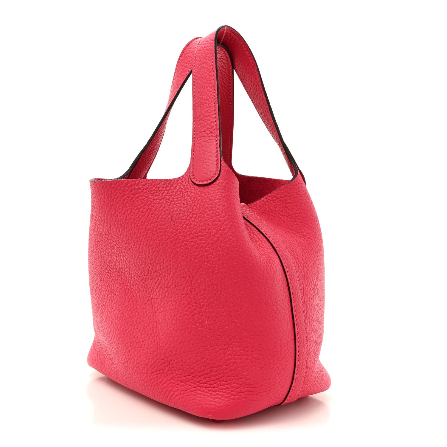 Hermes Taurillon Clemence Monochrome Picotin Lock 18 PM Rose Mexico Rose Mexico 3 of 13
