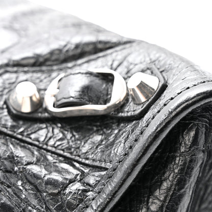 Balenciaga Agneau Arena Silver Hardware Small Le City Black 12 of 14